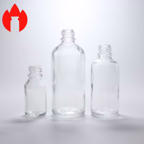 Flacone in vetro con contagocce per cosmetici da 10 ml, 20 ml, 30 ml, 50 ml